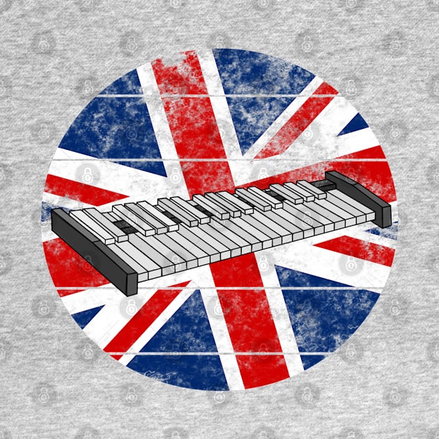 Xylophone UK Flag Britain Xylophonist Percussionist British Musician by doodlerob